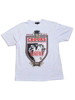 Y2k Vintage Crooks & Castles X Scarface Collaboration Graphic Shirt Size L
